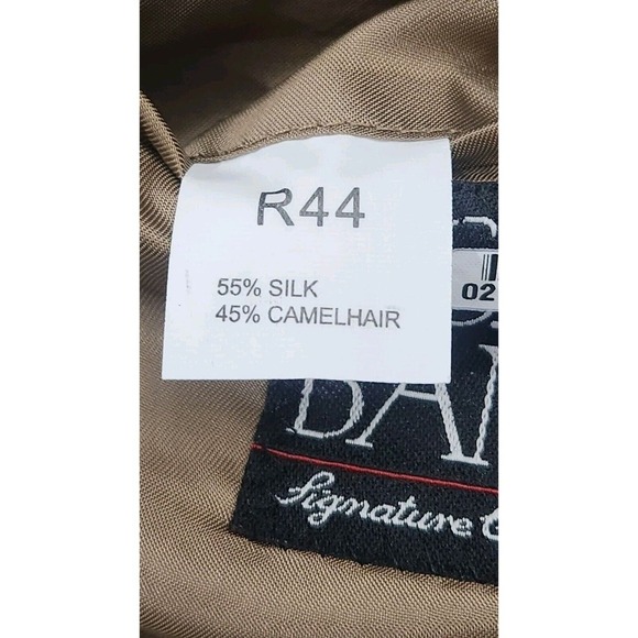 JOS A BANK SIGNATURE SILK/CAMEL HAIR HERRINGBONE SPORT COAT‎ BLAZER MEN 44R - Picture 5 of 10